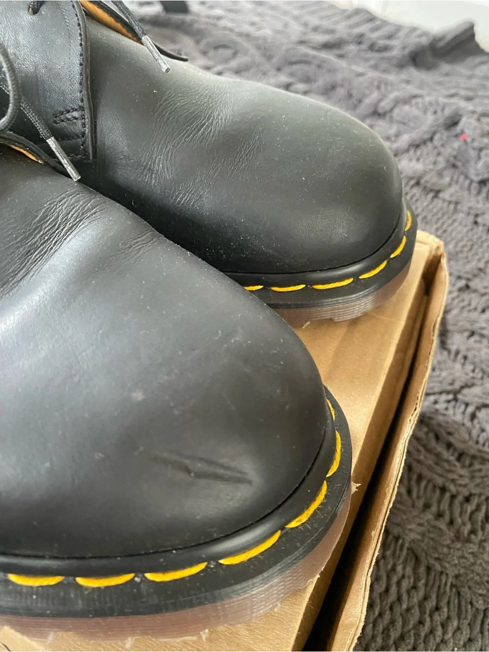 Vintage 1990s Dr. Martens 1461/59 Made in England 3-Eye Oxford Shoes Size 10
